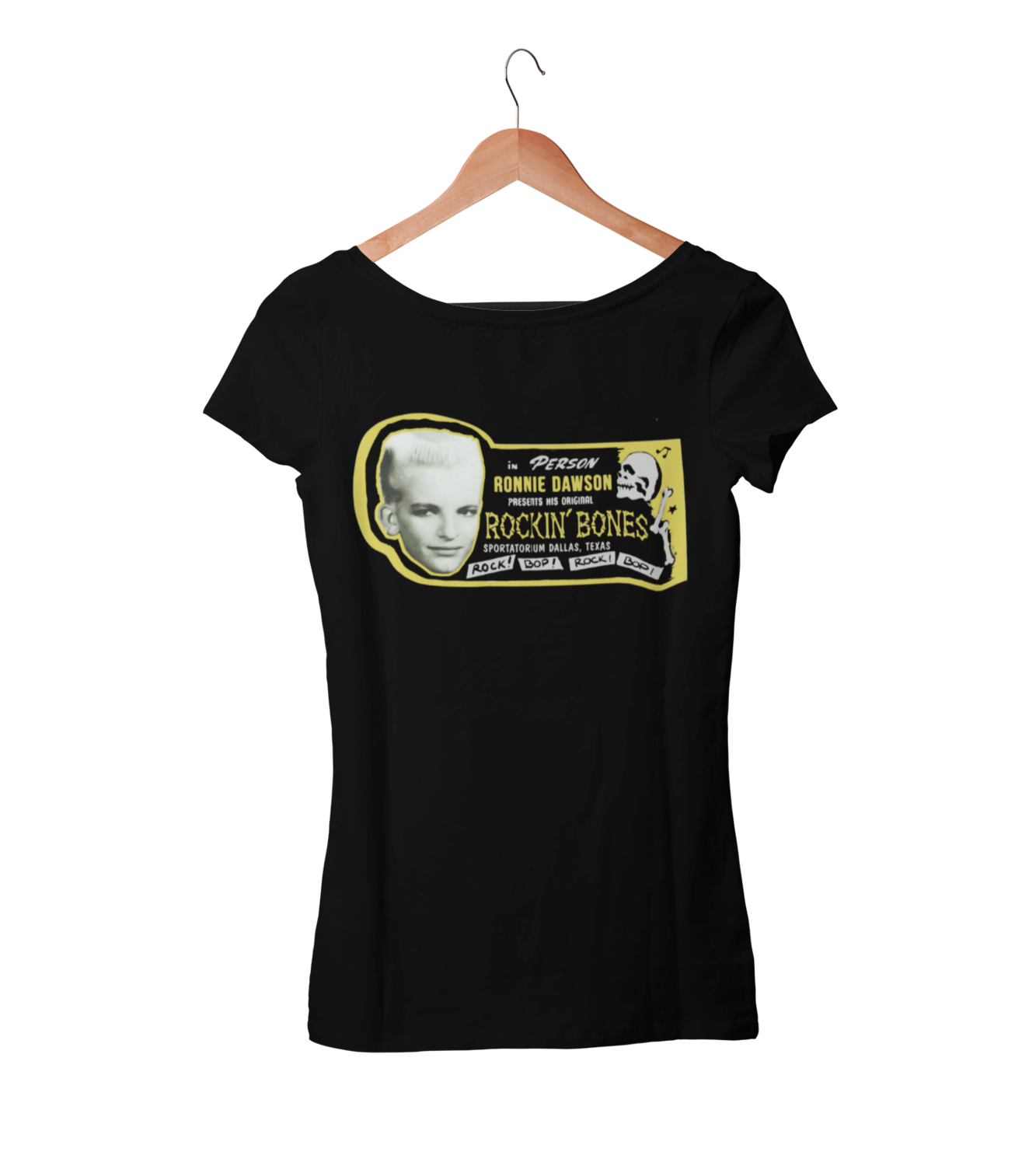 RONNIE DAWSON T-SHIRT WOMAN, Colour: BLACK, Size: Large