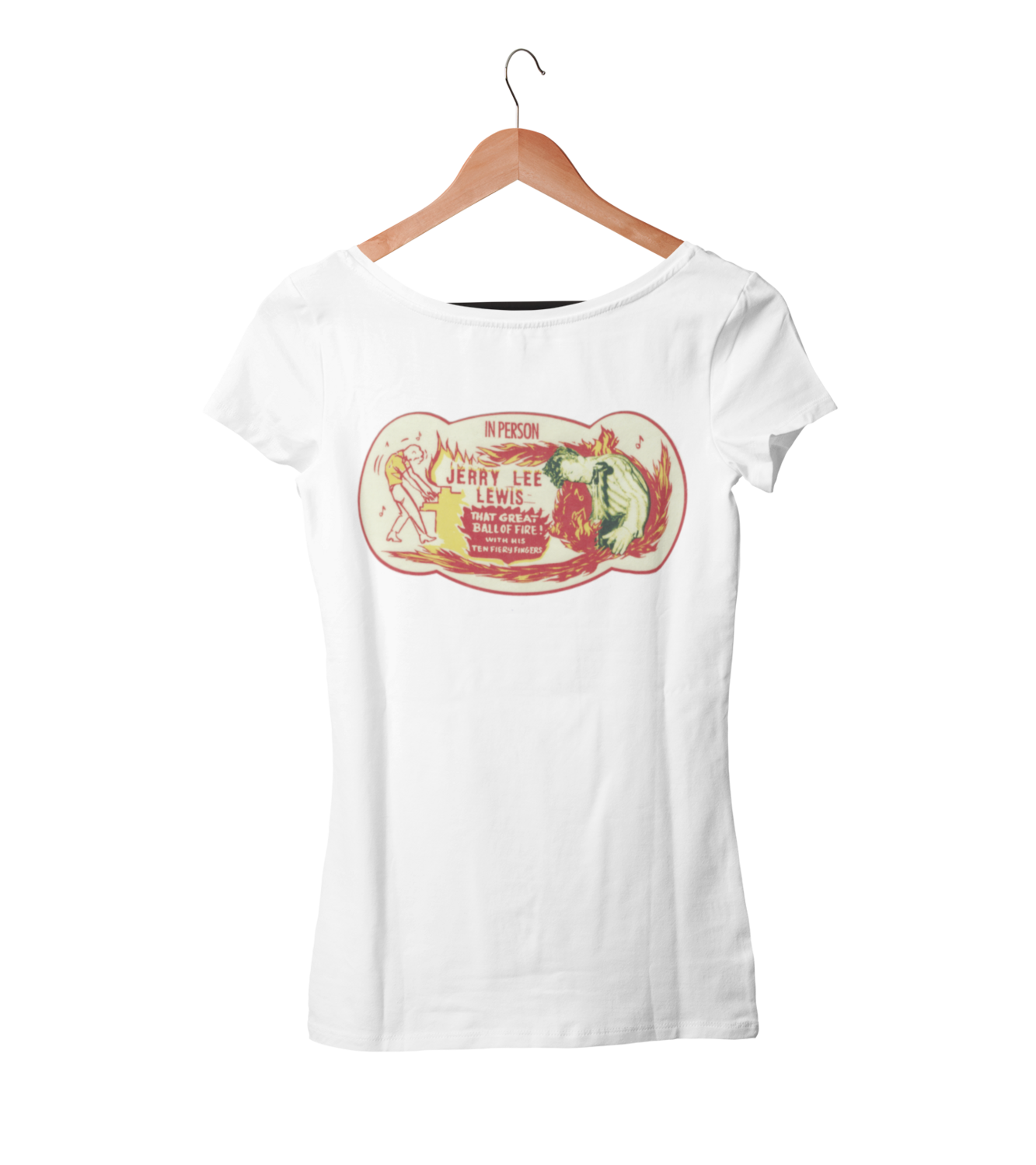 JERRY LEE LEWIS Great balls of fire T-SHIRT WOMAN