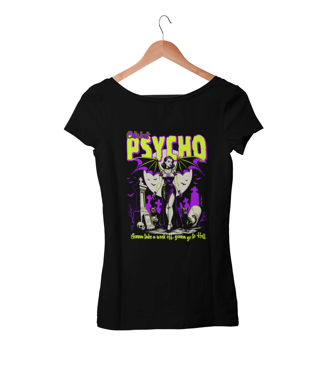 CUTE BUT PSYCHO T-SHIRT WOMAN by NANO BARBERO