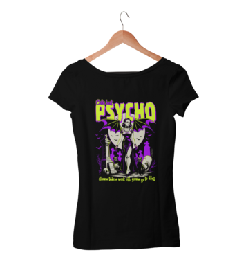 CUTE BUT PSYCHO T-SHIRT WOMAN by NANO BARBERO