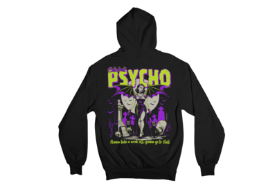 CUTE BUT PSYCHO HOODIE ZIP for WOMEN by NANO BARBERO