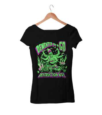 DEMENTED ARE GO &quot;Destruction boy&quot; tshirt for WOMEN