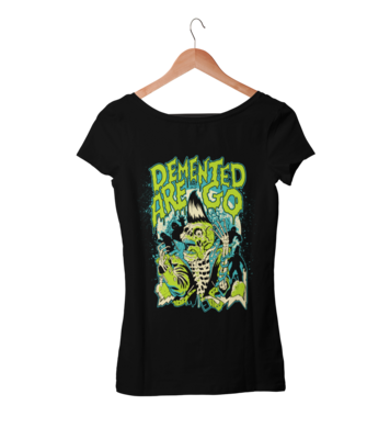 DEMENTED ARE GO &quot;Psycho Skull&quot; tshirt for WOMEN