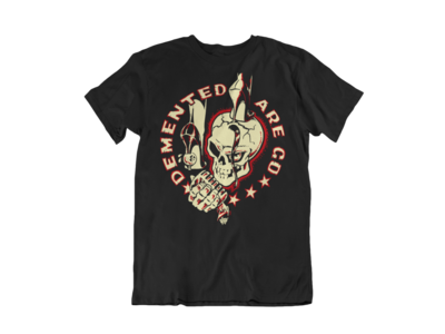 DEMENTED ARE GO &quot;Stiletto Skull&quot; tshirt for MEN