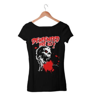 DEMENTED ARE GO &quot;Splatter Demon&quot; tshirt for WOMEN