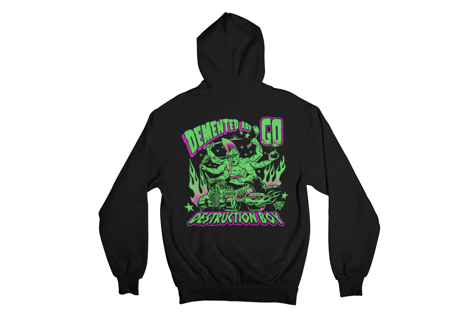 DEMENTED ARE GO &quot;DESTRUCTION BOY&quot; HOODIE ZIP for WOMAN