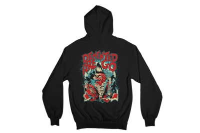 DEMENTED ARE GO &quot;PSYCHO SKULL&quot; HOODIE ZIP for WOMAN