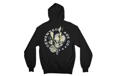 DEMENTED ARE GO &quot;STILETTO SKULL&quot; HOODIE ZIP for MEN