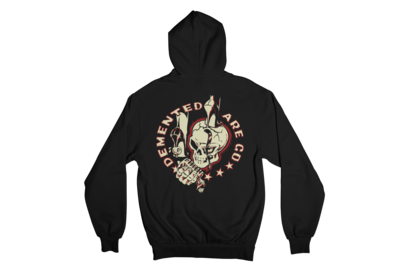 DEMENTED ARE GO &quot;STILETTO SKULL&quot; HOODIE ZIP for WOMAN