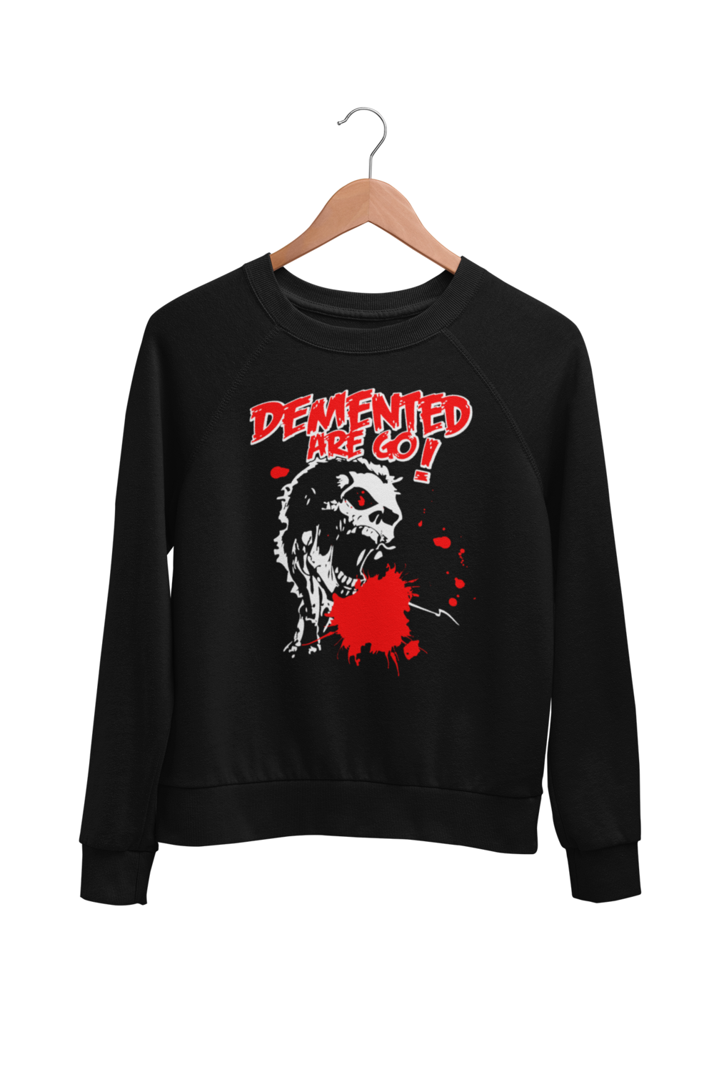 DEMENTED ARE GO &quot;Splatter Demon&quot; SWEATSHIRT
