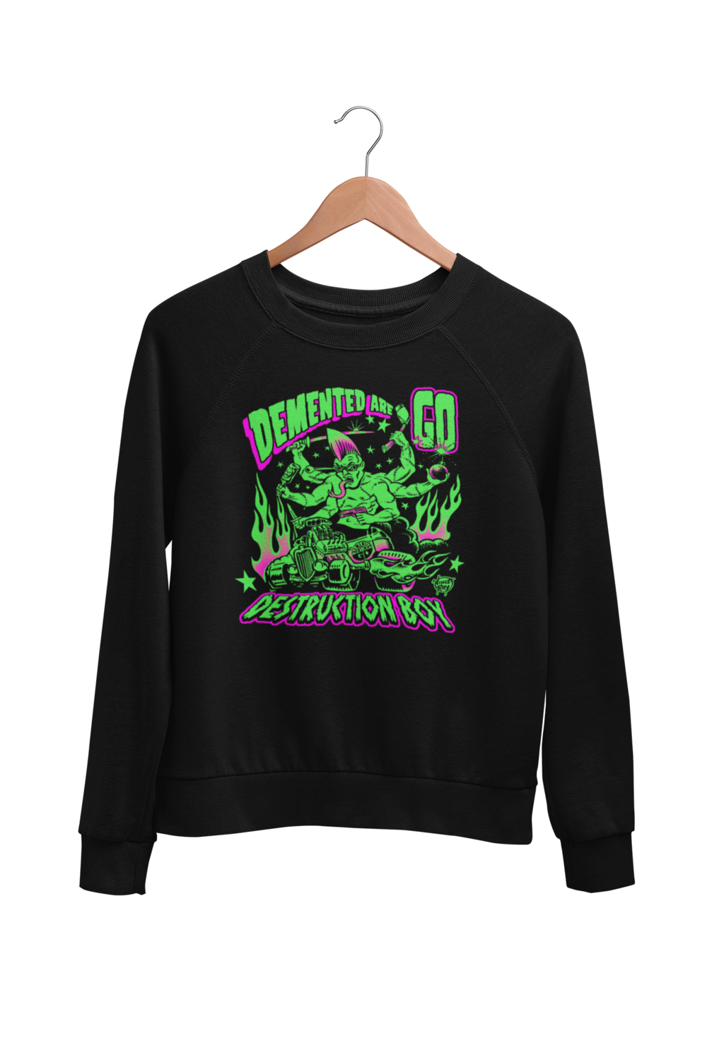 DEMENTED ARE GO &quot;Destruction Boy&quot; SWEATSHIRT