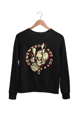 DEMENTED ARE GO &quot;Stiletto Skull&quot; SWEATSHIRT
