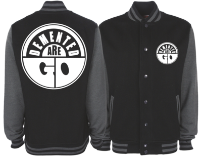 DEMENTED ARE GO &quot;Logo&quot; VARSITY JACKET UNISEX
