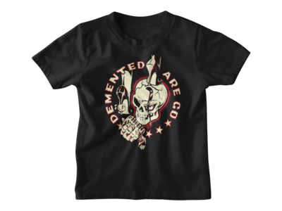 DEMENTED ARE GO &quot;Stiletto Skull&quot; T-SHIRT KIDS
