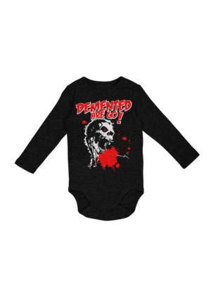 DEMENTED ARE GO &quot;Splatter Demon&quot; BABY ONIESE