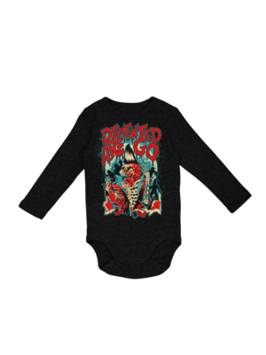 DEMENTED ARE GO &quot;Psycho Skull&quot; BABY ONIESE