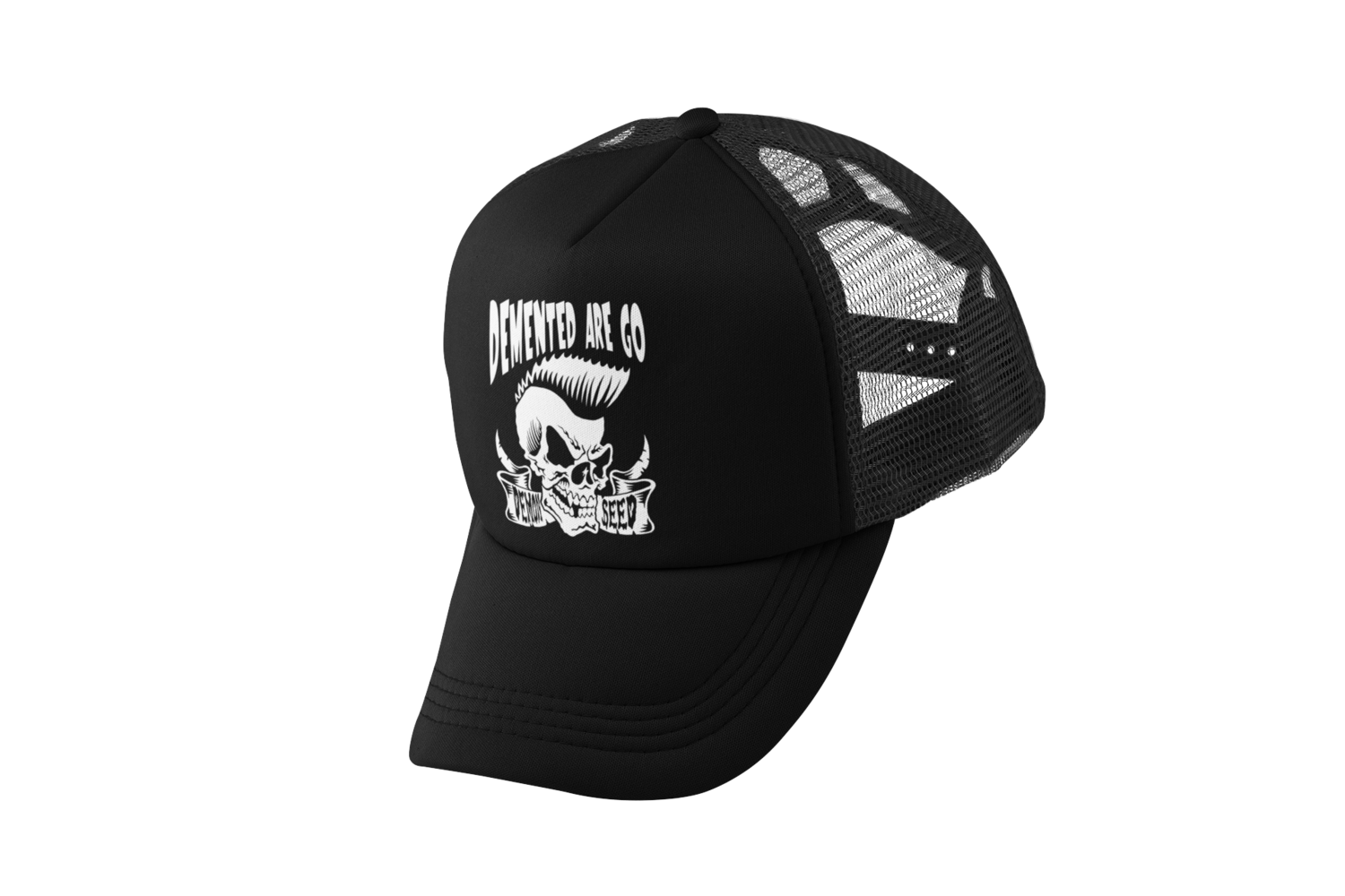 DEMENTED ARE GO &quot;Demon Seed&quot; TRUCKER CAP