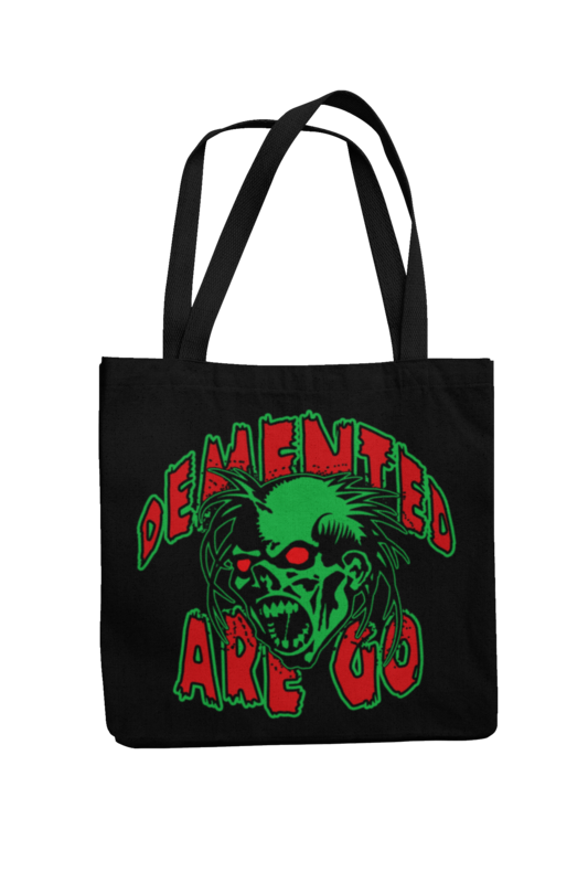 DEMENTED ARE GO Cotton Bag Acid Head