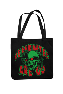 DEMENTED ARE GO Cotton Bag  Acid Head