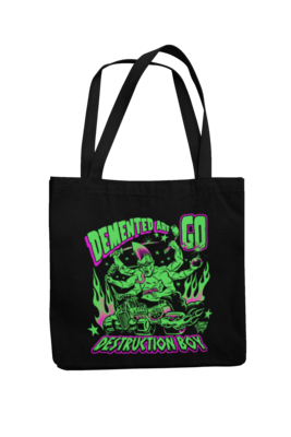 DEMENTED ARE GO Cotton Bag Destruction boy