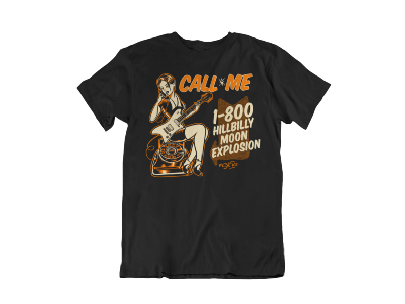 HILLBILLY MOON EXPLOSION "Call me" tshirt for MEN by Solrac