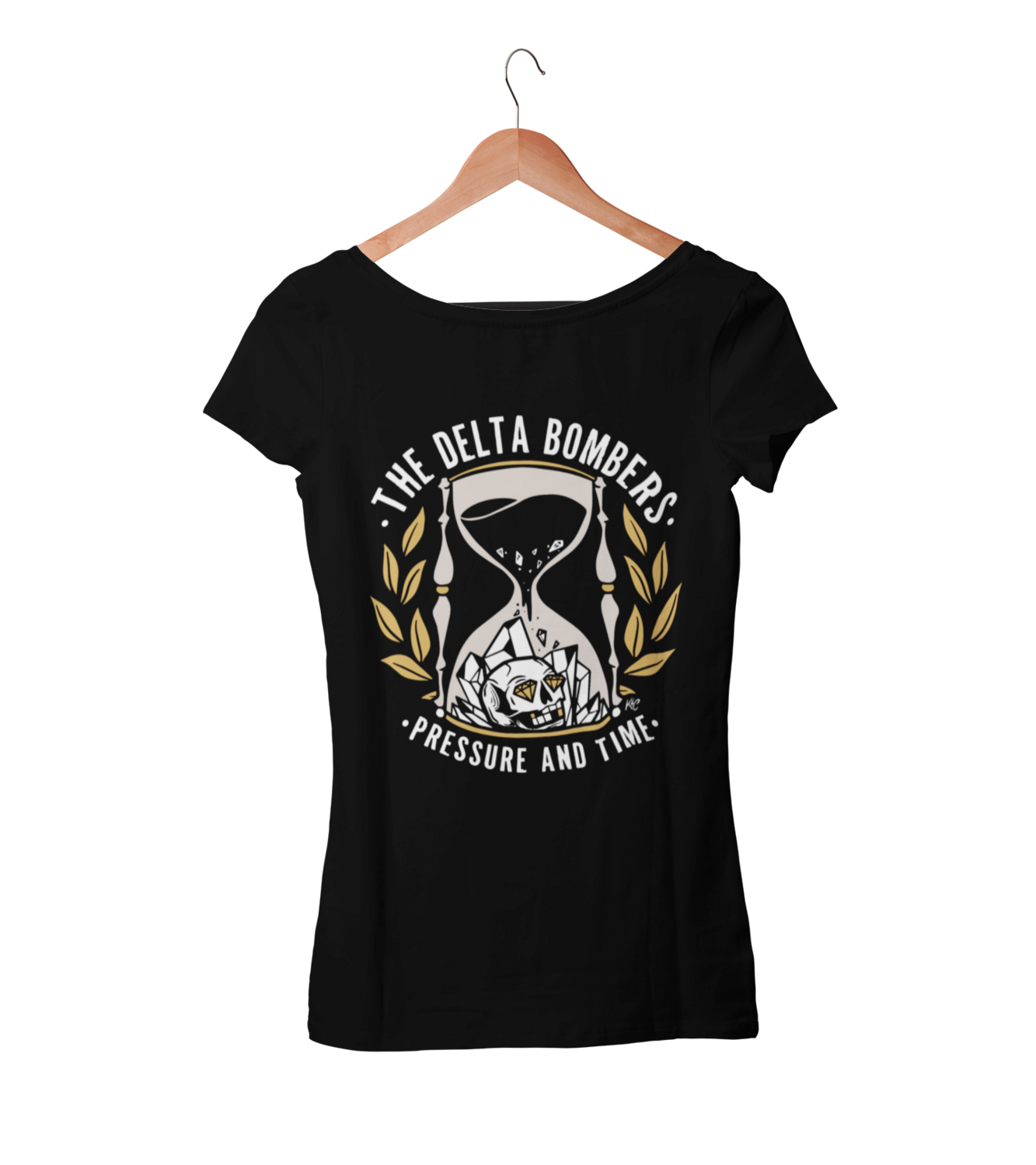 THE DELTA BOMBERS T-SHIRT &quot;PRESSURE AND TIME&quot;  WOMEN