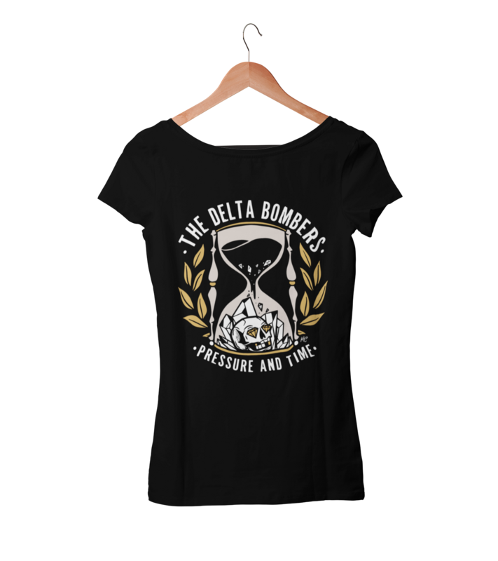 THE DELTA BOMBERS T-SHIRT "PRESSURE AND TIME" WOMEN