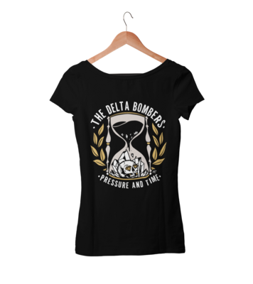 THE DELTA BOMBERS T-SHIRT &quot;PRESSURE AND TIME&quot;  WOMEN