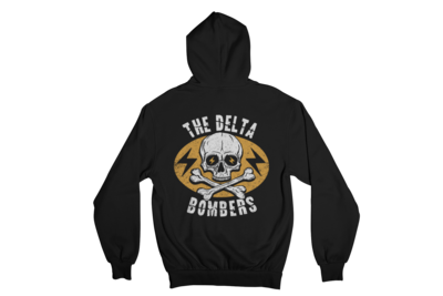 THE DELTA BOMBERS &quot;ORANGE SKULL&quot; HOODIE ZIP for MEN