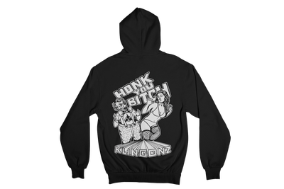 KLINGONZ &quot;HONK YOU BITCH&quot; HOODIE ZIP for WOMAN