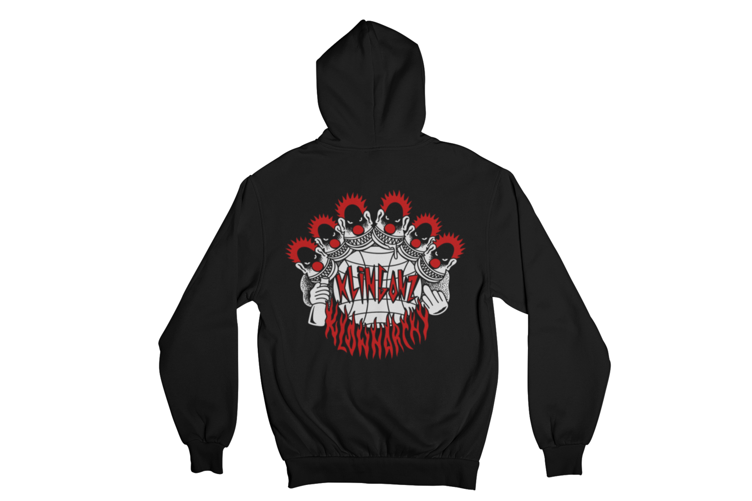 KLINGONZ &quot;KLOWNARCHY&quot; HOODIE ZIP for WOMAN