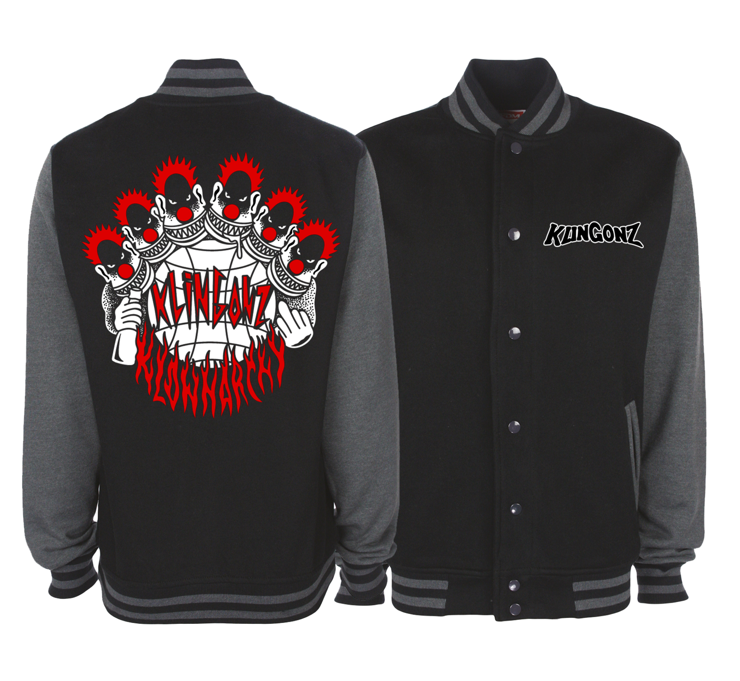KLINGONZ &quot;Klownarchy&quot; VARSITY JACKET UNISEX