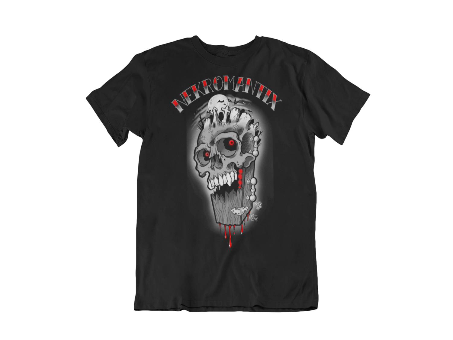 NEKROMANTIX &quot;Coffin Skull&quot; tshirt for MEN