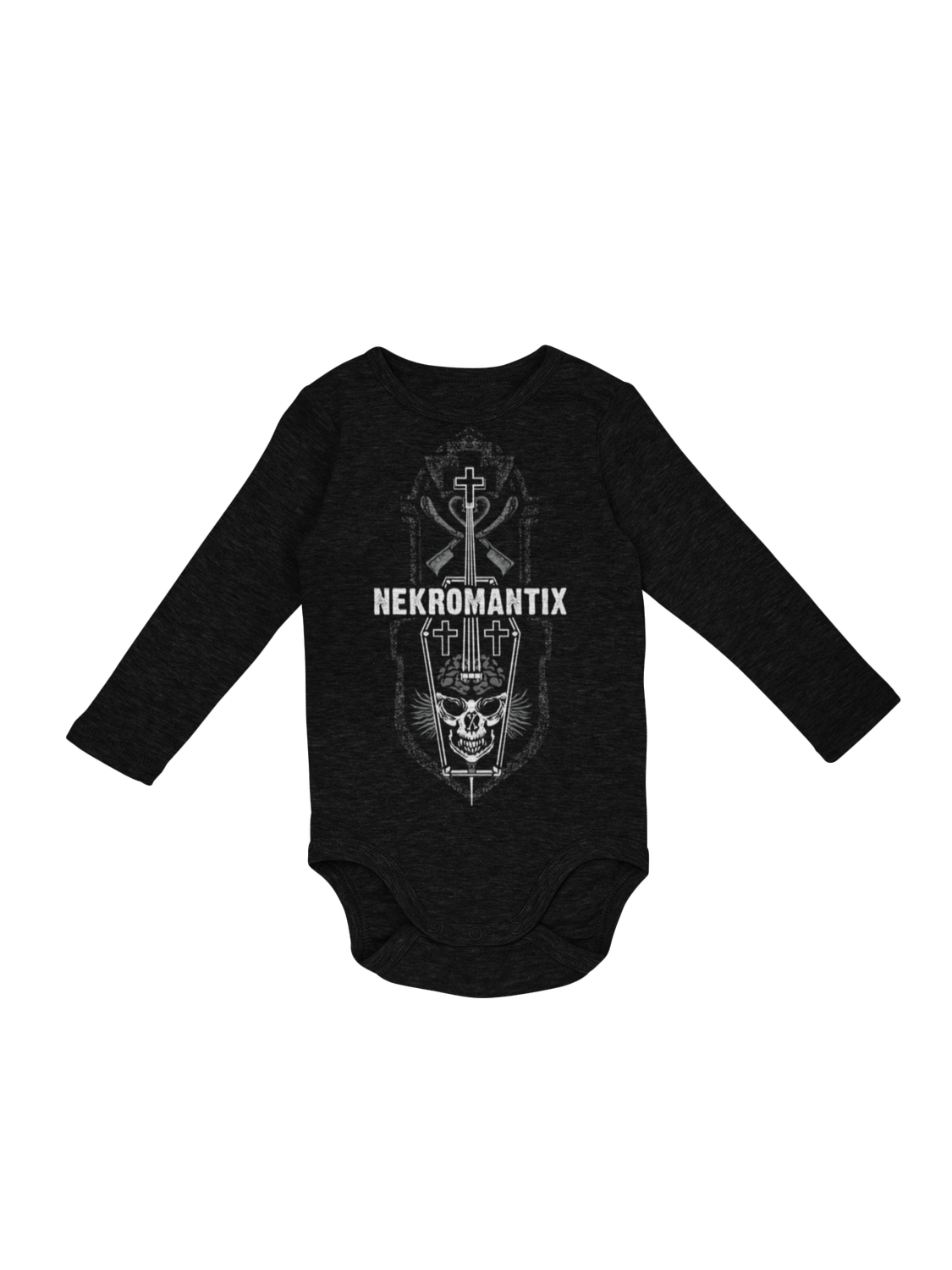 NEKROMANTIX &quot;Tombstone&quot; BABY ONIESE