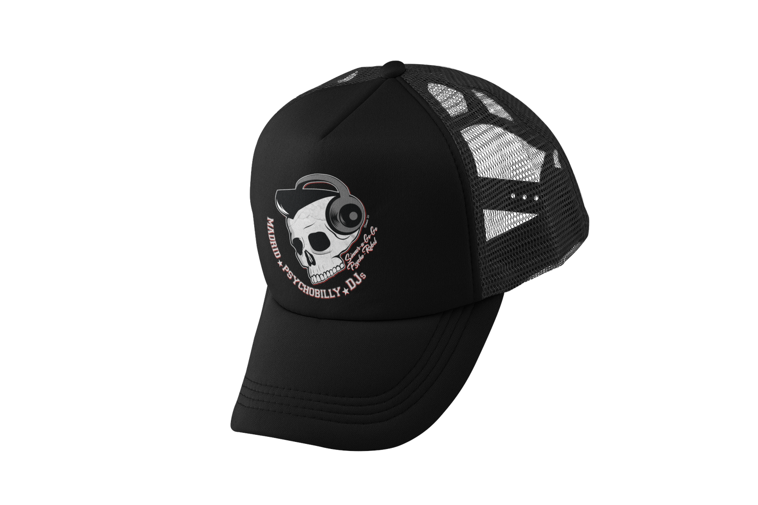 PSYCHO REBEL &amp; SINNER A GO-GO DJ &quot;2024 LOGO&quot; TRUCKER CAP