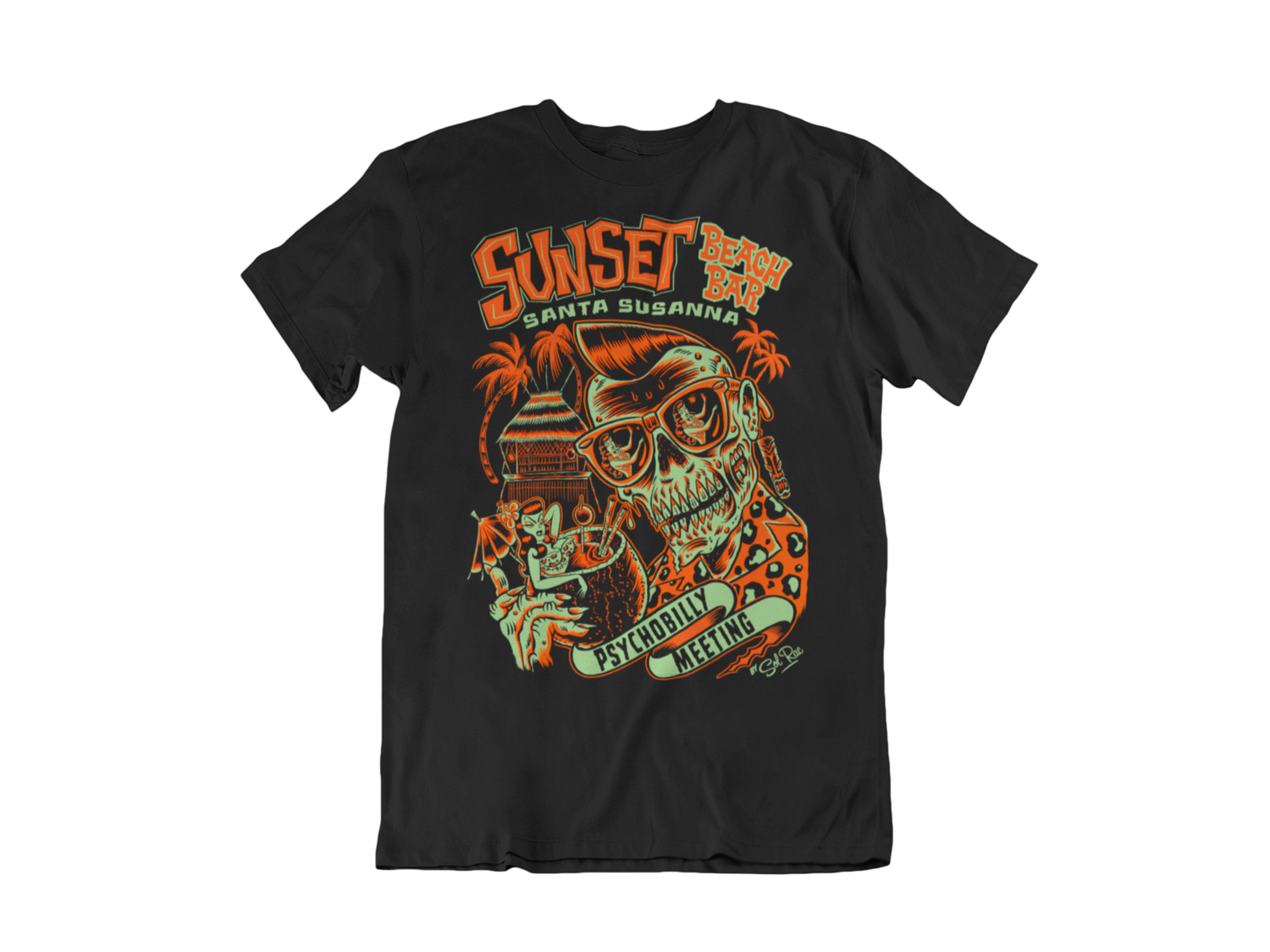 SUNSET BEACH BAR 2024 T-SHIRT MAN BY SOLRAC