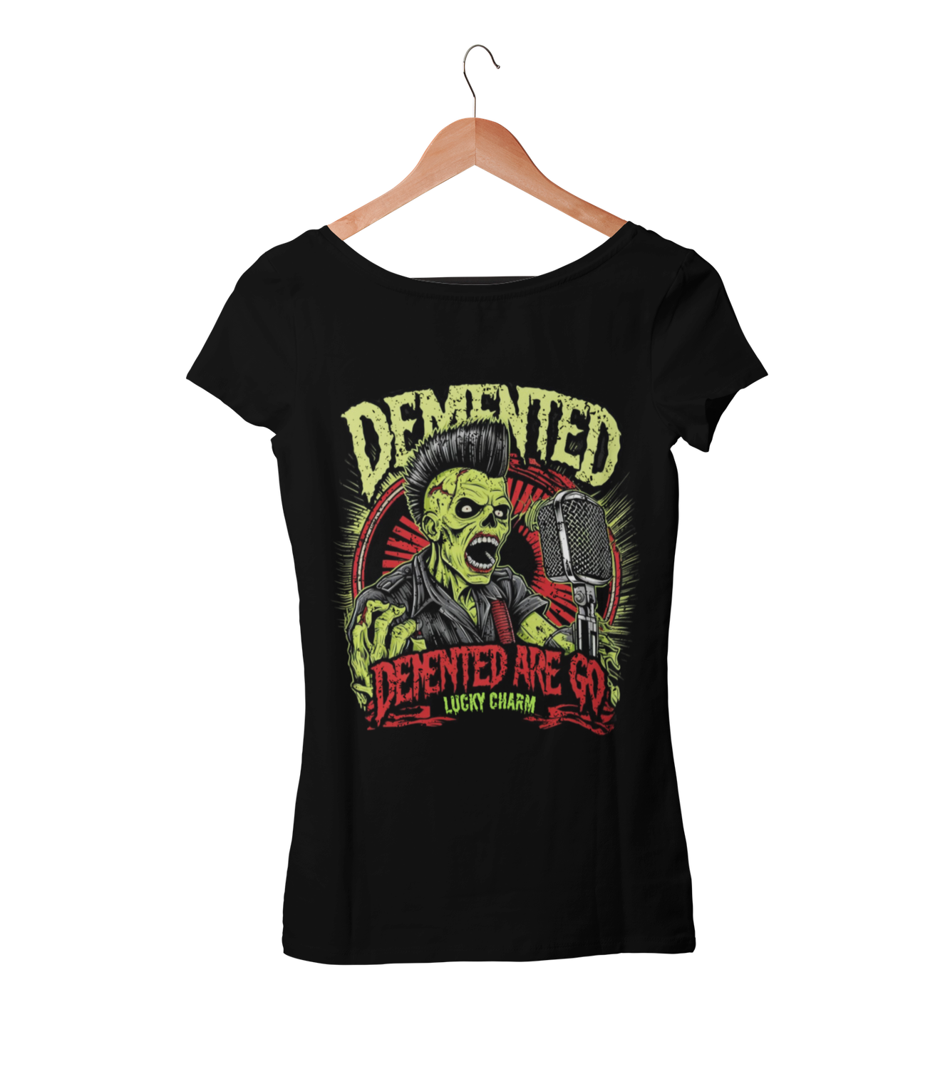 DEMENTED ARE GO &quot;Lucky Charm&quot; tshirt for WOMEN
