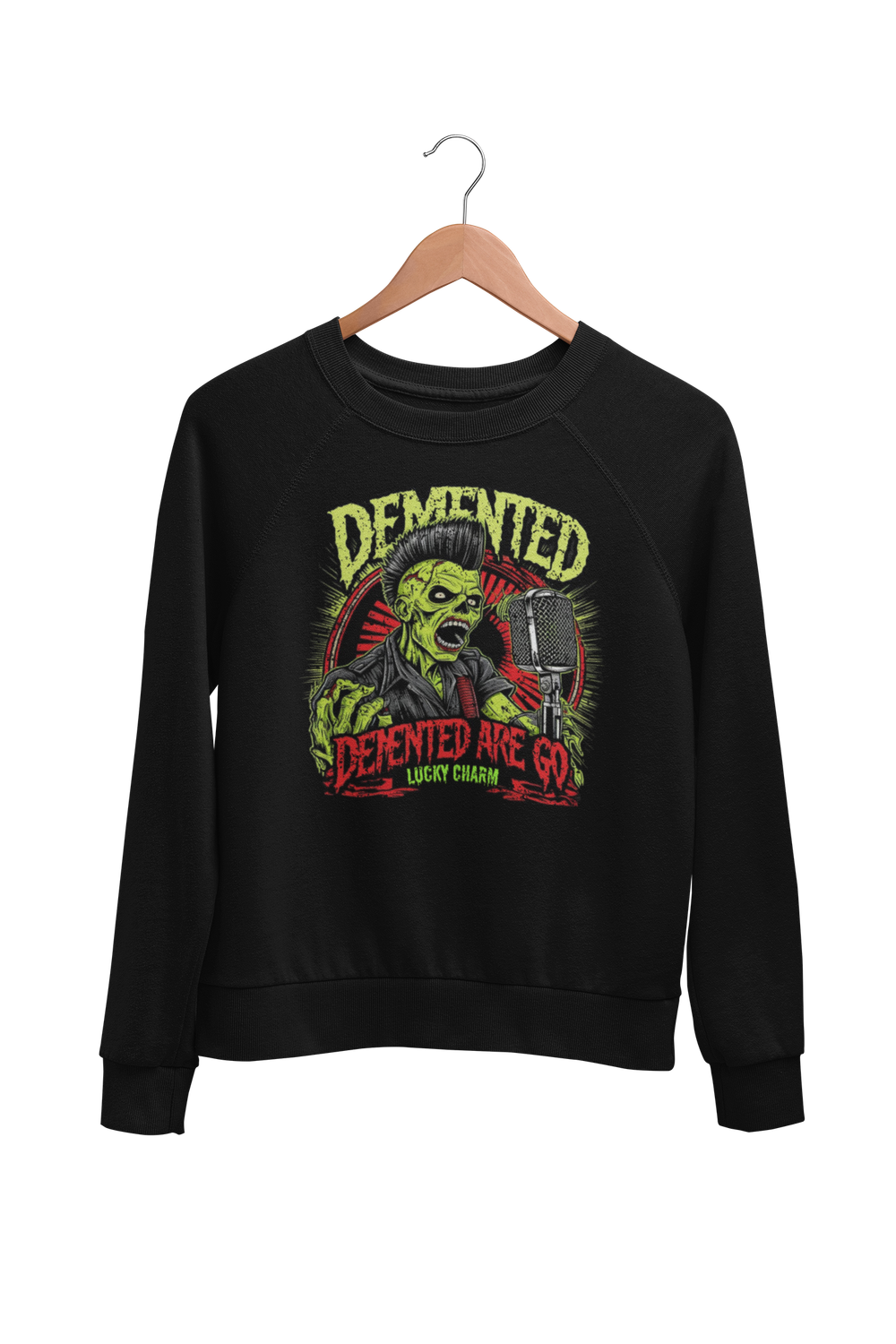 DEMENTED ARE GO &quot;Lucky charm&quot; SWEATSHIRT