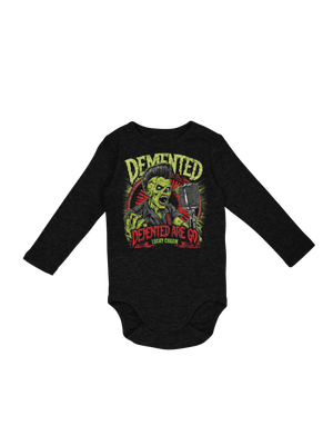 DEMENTED ARE GO &quot;Lucky charm&quot; BABY ONIESE