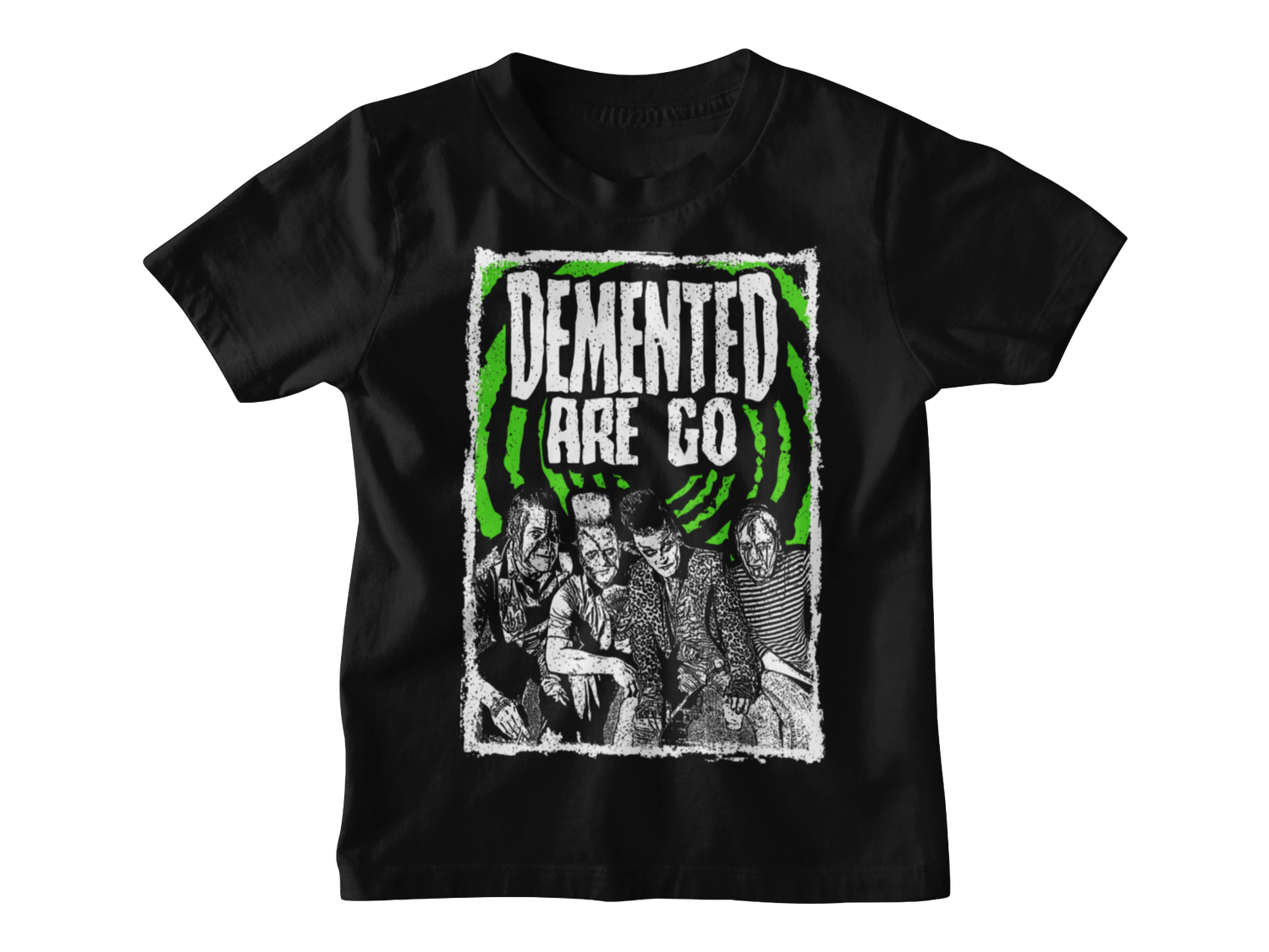 DEMENTED ARE GO &quot;Psychobilly legends&quot; T-SHIRT KIDS, Size: 3/4 years