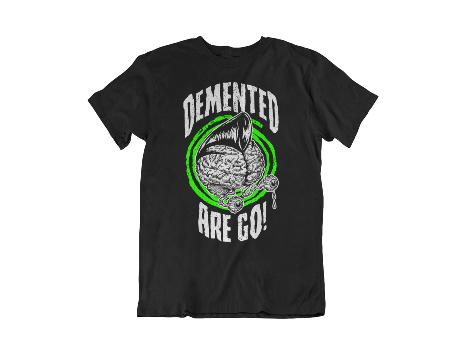 DEMENTED ARE GO &quot;Demented brain&quot; tshirt for MEN
