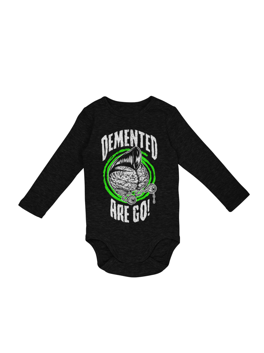 DEMENTED ARE GO &quot;Demented brain&quot; BABY ONIESE