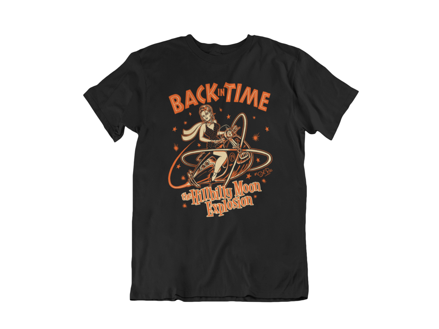 HILLBILLY MOON EXPLOSION &quot;Back in time&quot; tshirt for MEN by Solrac