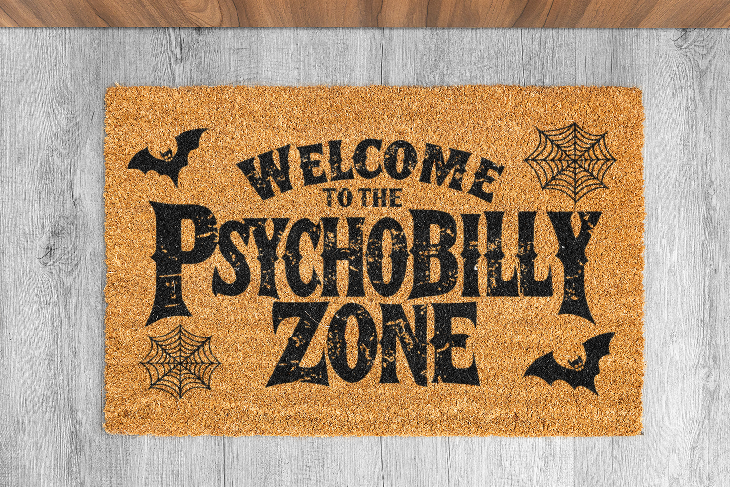COCONUT DOORMAT &quot;PSYCHOBILLY ZONE&quot;