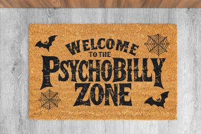 COCONUT DOORMAT &quot;PSYCHOBILLY ZONE&quot;