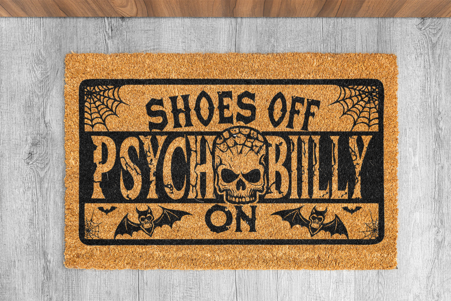 COCONUT DOORMAT &quot;SHOES OFF &quot;