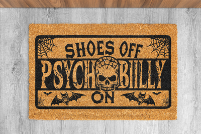 COCONUT DOORMAT &quot;SHOES OFF &quot;