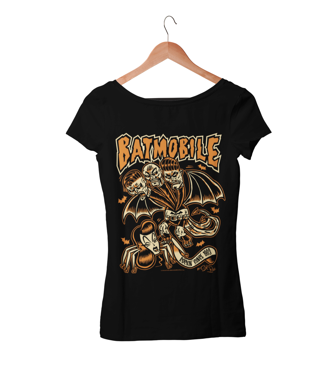 BATMOBILE &quot;CALAMITAS ARACHNUS&quot;  tshirt for WOMEN