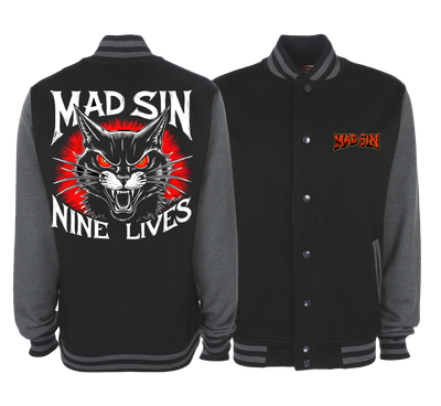 MAD SIN &quot;NINE LIVES&quot; VARSITY JACKET UNISEX  by SOL RAC