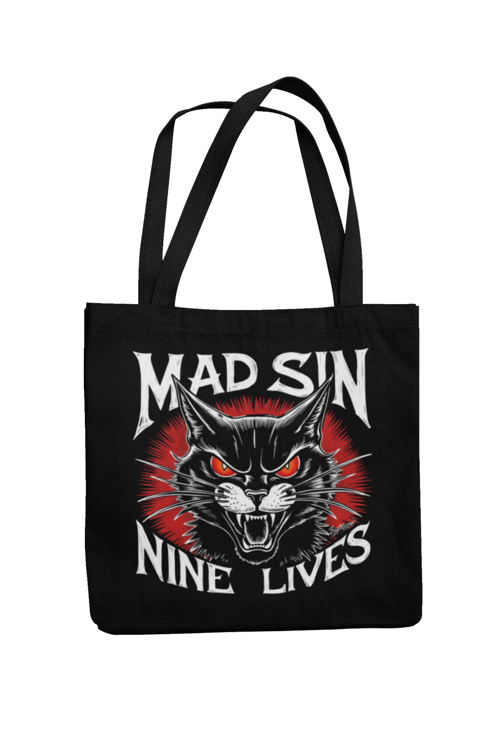 MAD SIN Cotton Bag  Nine lives